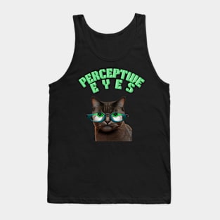 cat with perceptive eyes Tank Top